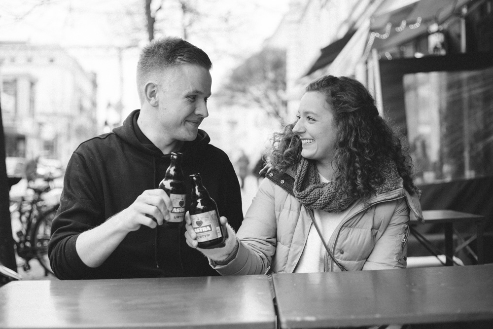 Paarshooting in der Schanze bei kalten Temperaturen